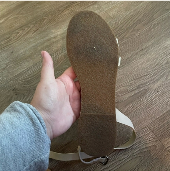 SOLD Madewell The Boardwalk Ankle-Wrap Sandal Leather Strappy Flats - Picture 5 of 8